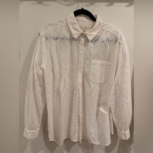 Sézane Eyelet Shirt